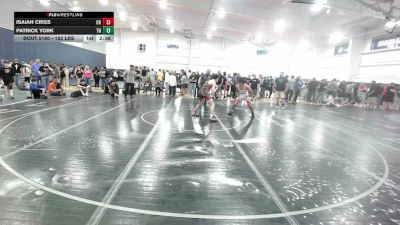 152 lbs Consi Of 8 #1 - Isaiah Criss, OH vs Patrick York, TN