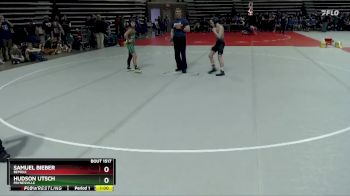 90 lbs Quarterfinal - Samuel Bieber, Bemidji vs Hudson Utsch, Paynesville