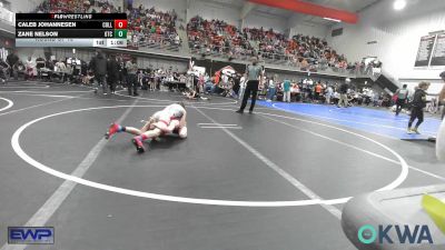 64 lbs Round Of 16 - Caleb Johannesen, Collinsville Cardinal Youth Wrestling vs Zane Nelson, Owasso Takedown Club