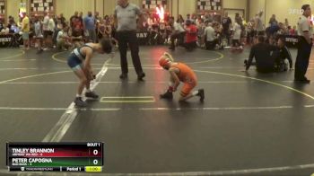 56 lbs Round 1 (4 Team) - Tinley Brannon, Armory WA Red vs Peter Capogna, Bad Bass