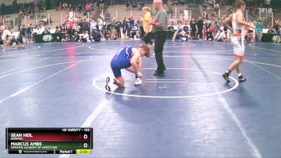 135 lbs Champ. Round 1 - Sean Heil, NoRoWC vs Marcus Ambs, Simmons Academy Of Wrestling