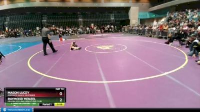 58-66 lbs Round 2 - Mason Lucey, Damonte Ranch Mustangs vs Raymond Menzel, Fallon Outlaws Wrestling Club