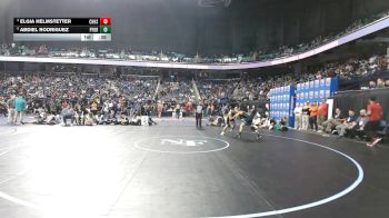 7A 126 lbs Cons. Semi - Abdiel Rodriguez, Pine Forest vs Elgia Helmstetter, Chapel Hill High School