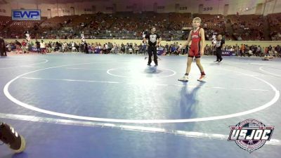 85 lbs Consi Of 8 #2 - LUKE TEAGUE, Amped Wrestling Club vs Takoda Caudle, Lone Grove Takedown Club