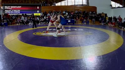 180 lbs Cons. Round 2 - Mikayla Maloy, Western New England vs Riley Wentlent, D`Youville