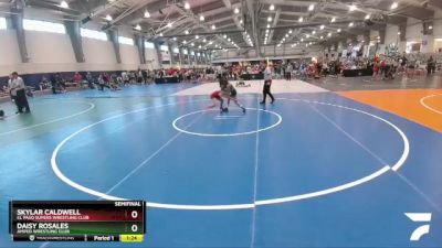 75 lbs Semifinal - Daisy Rosales, Amped Wrestling Club vs Skylar Caldwell, El Paso Supers Wrestling Club