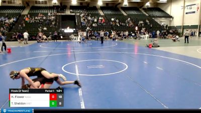 145 lbs Finals (2 Team) - Haze Flower, Augusta vs Tyler Sheldon, Gretna