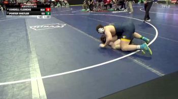 1A-215 lbs Champ. Round 1 - Porter Shetler, Regina, Iowa City vs Cordell Clemens, Mount Ayr