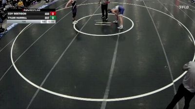 132 lbs Quarterfinals (8 Team) - Jonny Kohout, Milford vs Cade Harsin, Minden