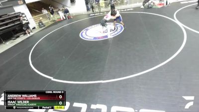 175 lbs Cons. Round 3 - Isaac Wilder, Wright Wrestling Academy vs Andrew Williams, Beat The Streets - Los Angeles