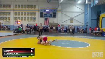 106 lbs Cons. Round 1 - Ian Alfree, Smyrna H S vs Mason Milligan, First State Military Academy
