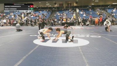 126 lbs Round Of 32 - Justin Farnsworth, PA vs Rene Cordero, CA