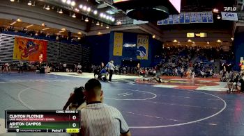 132 lbs Cons. Round 3 - Clinton Plotner, Lake Highland Preparatory School vs ASHTON CAMPOS, Kellam