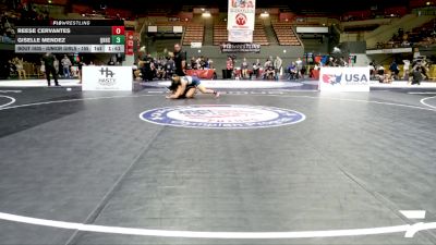 Junior Girls - 155 lbs Quarters - Reese Cervantes vs Giselle Mendez, Quartz Hill High School Wrestling