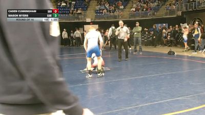 96 lbs Round Of 16 - Caden Cunningham, Saint Marys vs Mason Myers, Kane