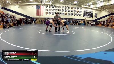 157 lbs Quarterfinal - Nick Medow, Solon vs Chase Mason, North Royalton