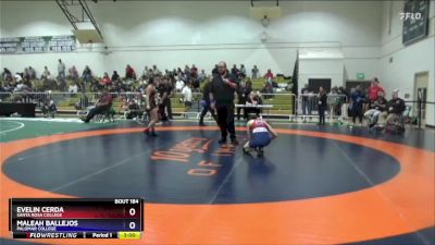 117 lbs Cons. Semi - Maleah Ballejos, Palomar College vs Evelin Cerda, Santa Rosa College