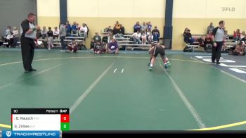 90 lbs Round 4 - DaMonte Rausch, Pinnacle Wrestling Club vs Grayson Zirbes, Alexandria