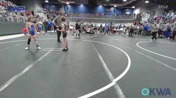 58 lbs Rr Rnd 3 - Jackson Blackwell, Pryor Elementary Wrestling vs Hunter Ramsey, Newkirk Takedown Club