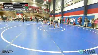 110 lbs Rr Rnd 1 - Millie Rumsey, Pawhuska Elks Takedown vs Chloe Green, HURRICANE WRESTLING ACADEMY