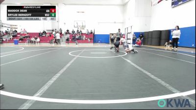 100-105 lbs Rr Rnd 5 - Maddox Dean, Ada vs Brylee Bernzott, Weatherford Youth Wrestling