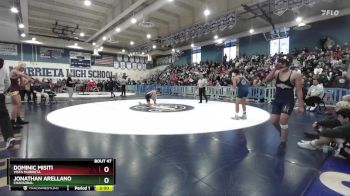 144 lbs Quarterfinal - Jonathan Arellano, Chaparral vs Dominic Misiti, Vista Murrieta