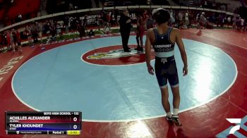 132 lbs Champ. Round 1 - Achilles Alexander, Alaska vs Tyler Khoundet, Utah