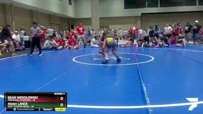 100 lbs Round 5 (6 Team) - Bear Wesolowski, Panhandle Punishers vs Noah Lance, East TN Bomb Squad