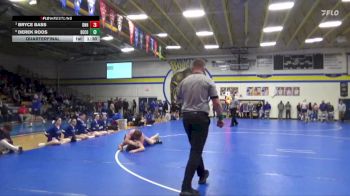 175 lbs Quarterfinal - Bryce Bass, Dike-New Hartford vs Derek Roos, Benton Community