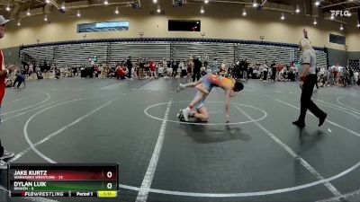 92 lbs Round 3 (8 Team) - Jake Kurtz, Warhawks Wrestling vs Dylan Luik, Kraken