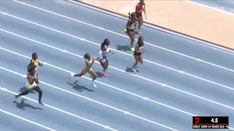 Youth Girls' 100m, Finals 4 - Age 14