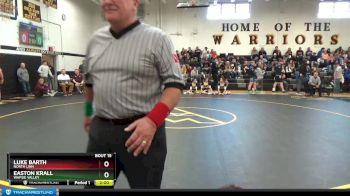 132 lbs Quarterfinal - Easton Krall, Wapsie Valley vs Luke Barth, North Linn