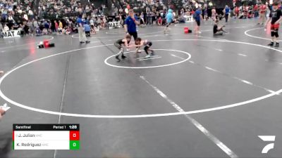 57-62 lbs Semifinal - Jace Julian, Bryan Youth Wrestling Club vs Kevin Rodriguez, Sutherland Youth Wrestling