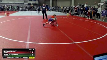 76 lbs Cons. Round 2 - Kyson DeSmet, Canby vs Cael Altermatt, New Ulm