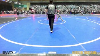 60 lbs Round Of 16 - Elsie Woods, FordDynasty Wrestling Club vs Mercedes Banegas, Poway Elite