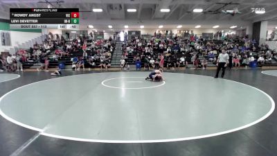 113 lbs Cons. Round 4 - Levi DeVetter, Ironhawk Wrestling - NE vs Rowdy Angst, Victory