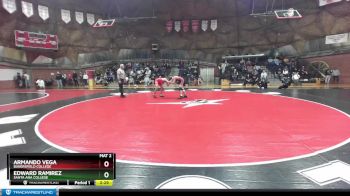 165 lbs Quarterfinal - Edward Ramirez, Santa Ana College vs Armando Vega, Bakersfield College