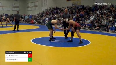 160 lbs Semifinal - Jt Stinson, East Nicolaus vs Paddy Gallagher, St. Edward (OH)