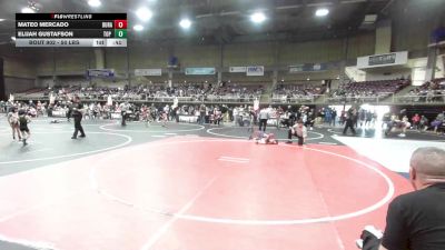 50 lbs Quarterfinal - Mateo Mercado, Duran Elite vs Elijah Gustafson, Top Rank Hammers