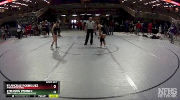 100 lbs Cons. Round 2 - Emerson Webber, Zephyrhills Christian Academy vs Francelis Rodriguez, Freedom Orlando