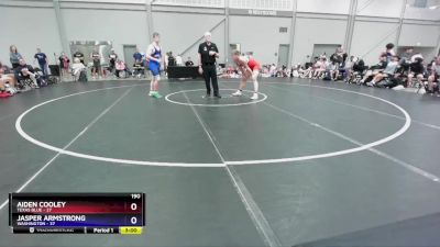 190 lbs Round 3 (8 Team) - Aiden Cooley, Texas Blue vs Jasper Armstrong, Washington