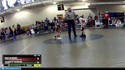 70 lbs Cons. Round 3 - Max Hughes, Team Jeff Wrestling Club vs Garrett Hudson, Indiana