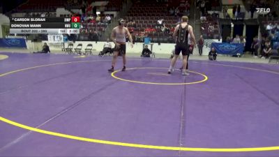 285 lbs Cons. Round 4 - Carson Slorah, Simpson vs Donovan Mann, Nebraska Wesleyan