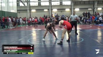 165 lbs Quarterfinal - Mario Barberio, Worcester Polytechnic Institute vs Michael Angers, Castleton University