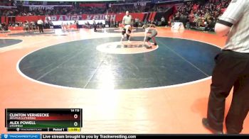 1A 113 lbs Cons. Semi - Clinton VerHeecke, Decatur (Lutheran) vs Alex Powell, Litchfield