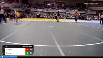 88 lbs Quarterfinals (8 Team) - Corbin Long, HLWW vs Evan Kraska, Pierz