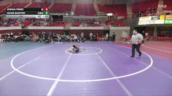 120 lbs Round 3 - 2nd Wrestleback And Semi-finals(16 Team) - Joshua Perez, Round Rock vs Jacob Shaffer, Houston Clear Lake