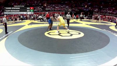 D1-285 lbs Champ. Round 1 - Daniel Stephens, Olentangy vs Cliff Nicholson, Medina