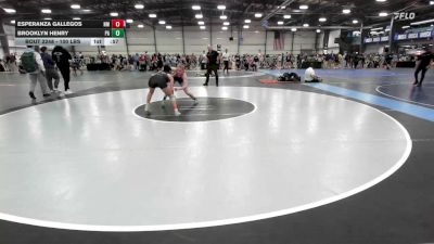 100 lbs Consi Of 8 #1 - Esperanza Gallegos, NM vs Brooklyn Henry, PA