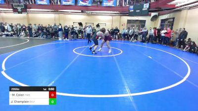 285 lbs Round Of 32 - Malikai Colon, Timberlane vs Jackson Champlain, Beverly